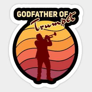 Godfather Of Trumpet Sun Sticker